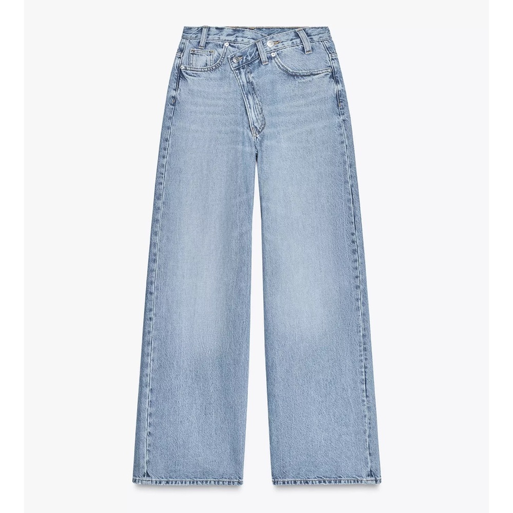 Zara high waist crossover jeans NWT